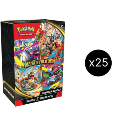 Pokemon Mega Evolution Booster Bundle 25 Box Case