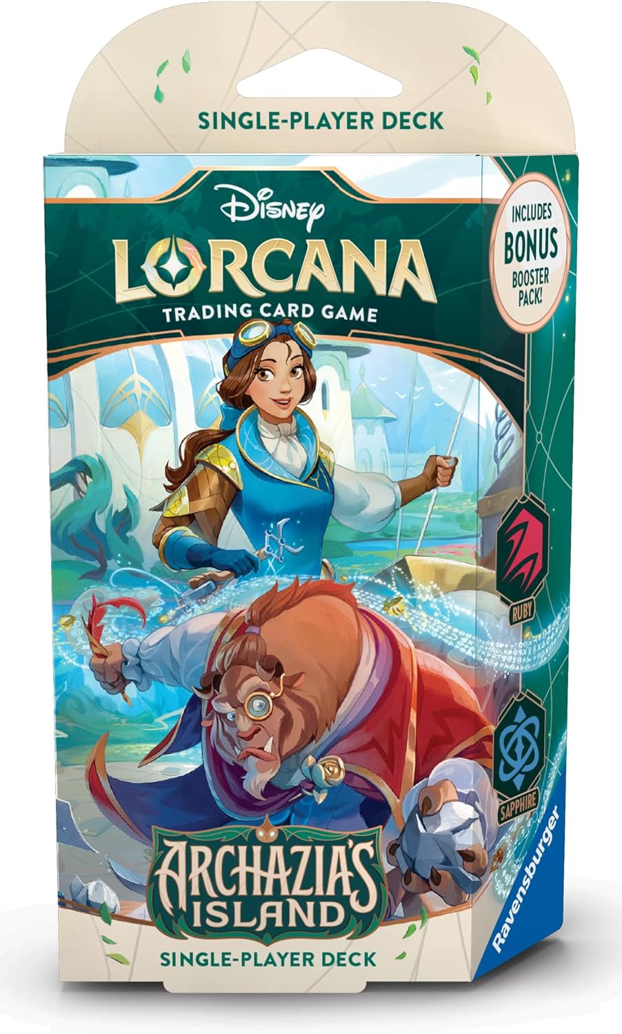 gamers-guild-az-lorcana-tcg-lorcana-tcg-archazia-s-island-ruby-sapphire-belle-and-the-beast-starter-deck-gts-1141264617